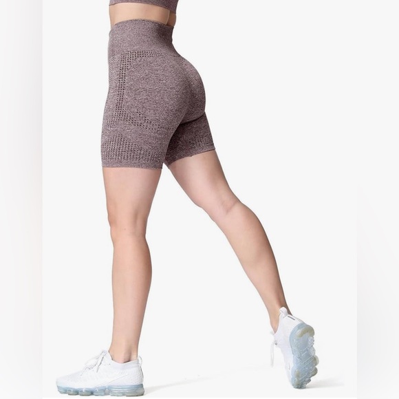 Aoxjox Women's High Waisted Vital Seamless Workout Yoga Gym coffee - Picture 3 of 7